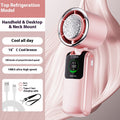 New Ice Pack High-Speed Handheld Eletirc Fan Speed Adjustable Folding Mini Fan Portable Outdoor Hanging Neck Small Fan