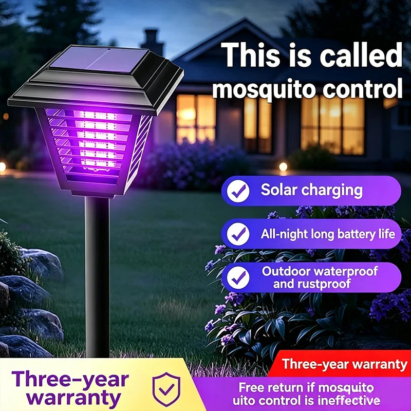 Solar Outdoor Physical Electric Mosquito Killer Waterproof Courtyard Lighting Mosquito Lamp